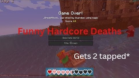 Modded Hardcore Attempts and Deaths (Hilarious)