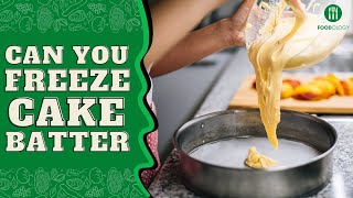 Can You Freeze Cake Batter To Use Later