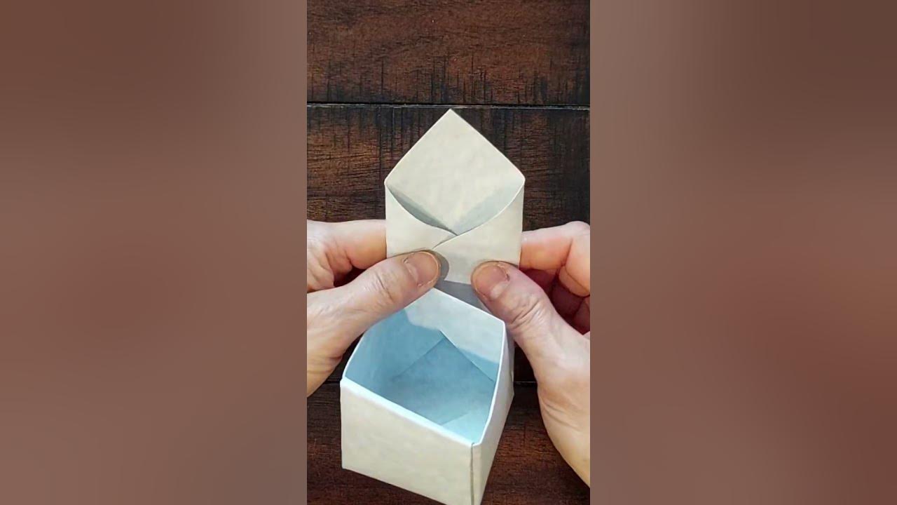 How to fold Origami Gift Box with Lid (Traditional) 