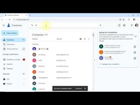 Cómo crear, buscar, editar y eliminar un contacto en Contactos de Google