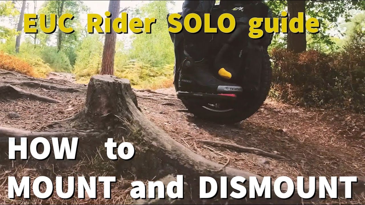 EUC beginner TIPS HOW to MOUNT and DISMOUNT a SOLO rider GUIDE in 5