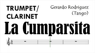 La Cumparsita Trumpet Clarinet Sheet Music Backing Track Play Along Partitura