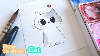 How To Draw a Cute Cat for Beginners!