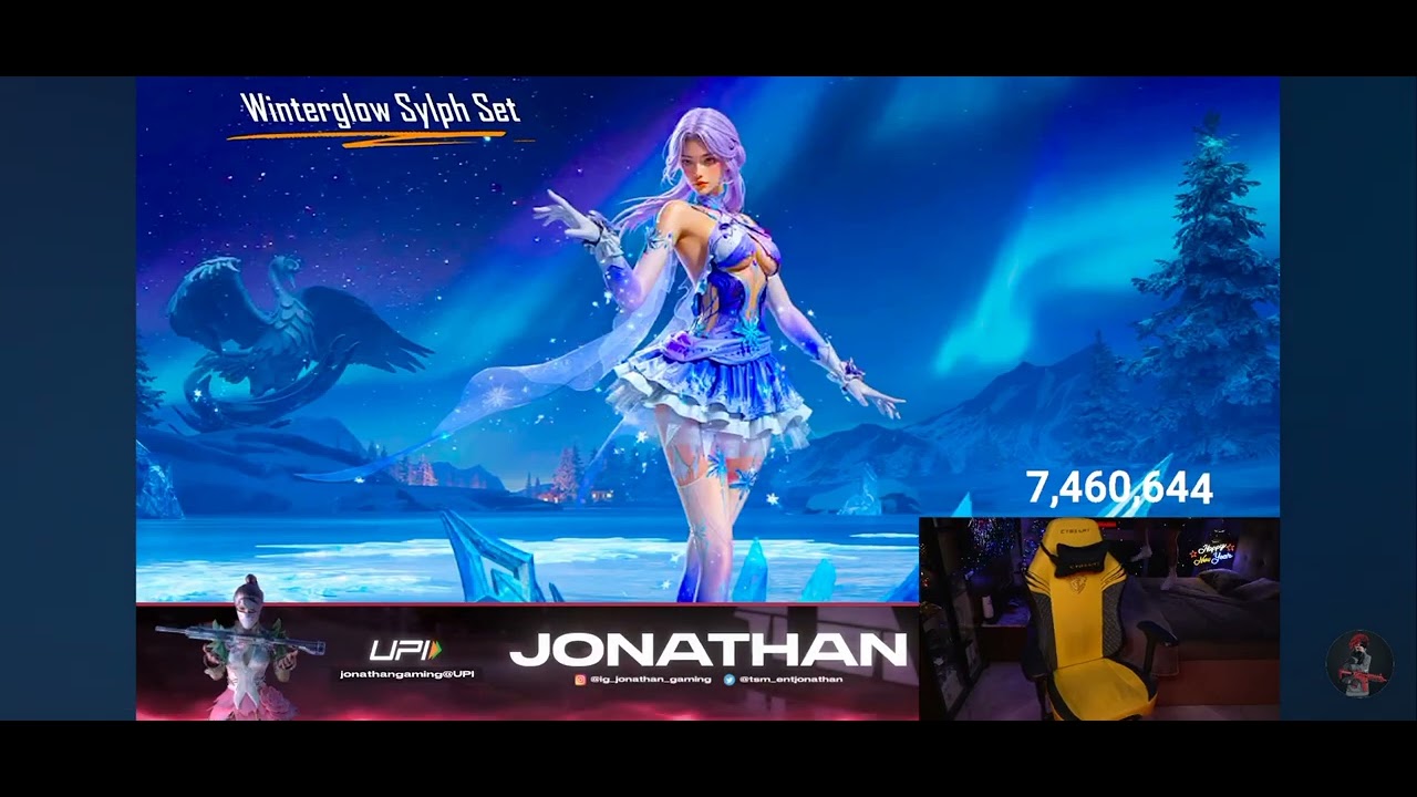 Jonathan gaming lucky moment on stream 🐐