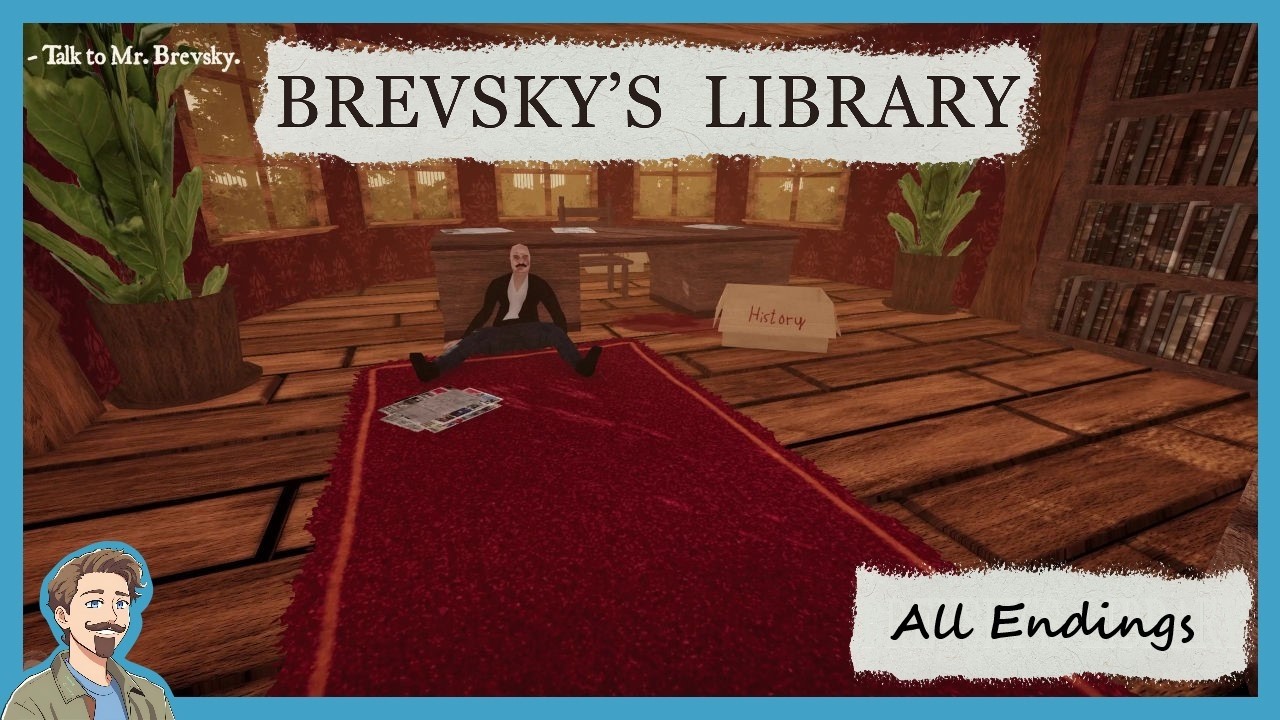 Waluigi Lore Deepens ┃ Brevskys Library ┃All Endings! Indie Horror Game