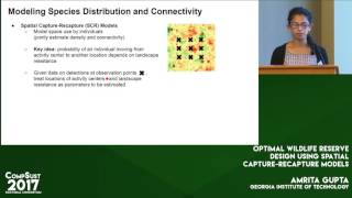 Amrita Gupta, Optimal Wildlife Reserve Design using Spatial Capture-Recapture Models