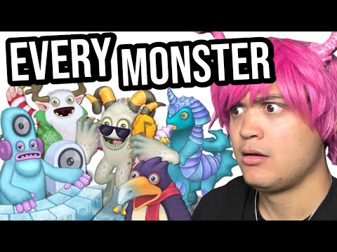 Reacting to every MY SINGING MONSTER in Cold Island - Characters/Sounds - (MVPerry reacts)