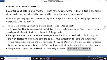 CLASS X DATA TRANSFER