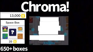 *HUGE* Space box unboxing! 650+ boxes!! (CHROMA!) [Blooket]