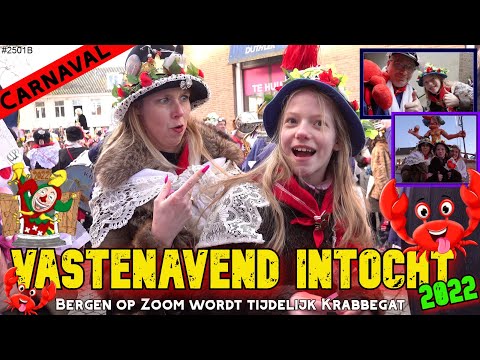 INTOCHT van de PRINS tijdens VASTENAVEND in KRABBEGAT. Het is 1 GROOT FEEST in BERGEN op ZOOM #2501B