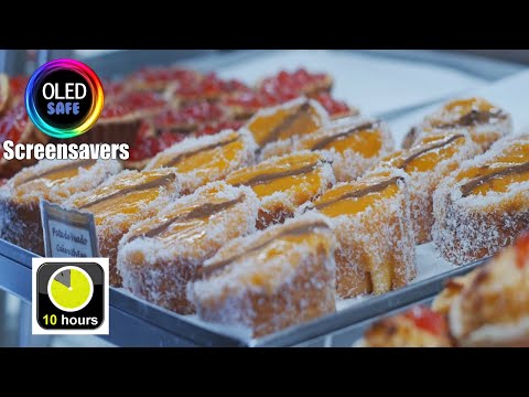 Bakery Deli Food Art Screensaver 10 Hours Full HD OLED Safe