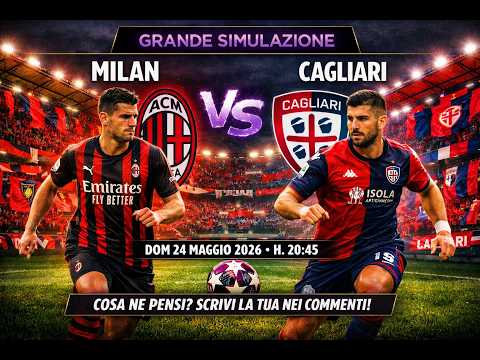 Video Milan - Cagliari Dom 24/05/2026 H.20:45