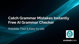 Fix Spelling and Grammar errors | Grammar Checker | AceToolz screenshot 4
