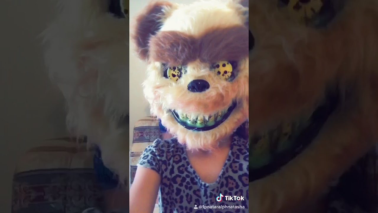 Tiktok scary bear from {[walmart]} get it now for halloween get mask