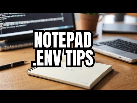 How to make a .env file notepad