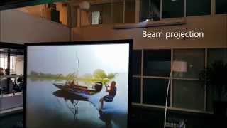Making Glass Rear Projection Screen 