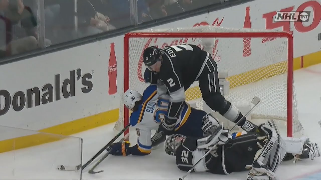 Brandon Saad Goaltender Interference Penalty On Jonathan Quick
