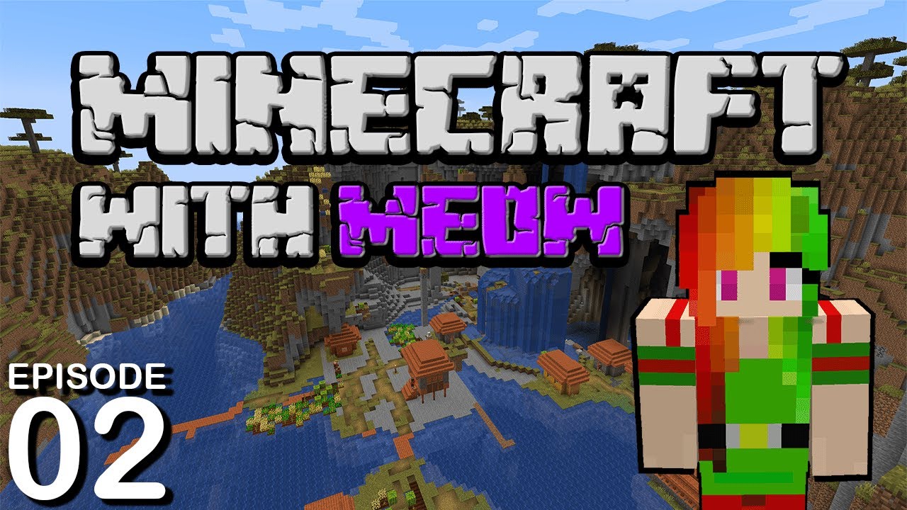 We got diamonds! 💎 | Episode 2 Hardcore Minecraft with Meow - YouTube