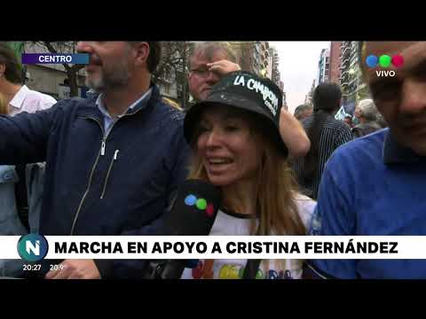 Marcha en apoyo a Cristina Fernández