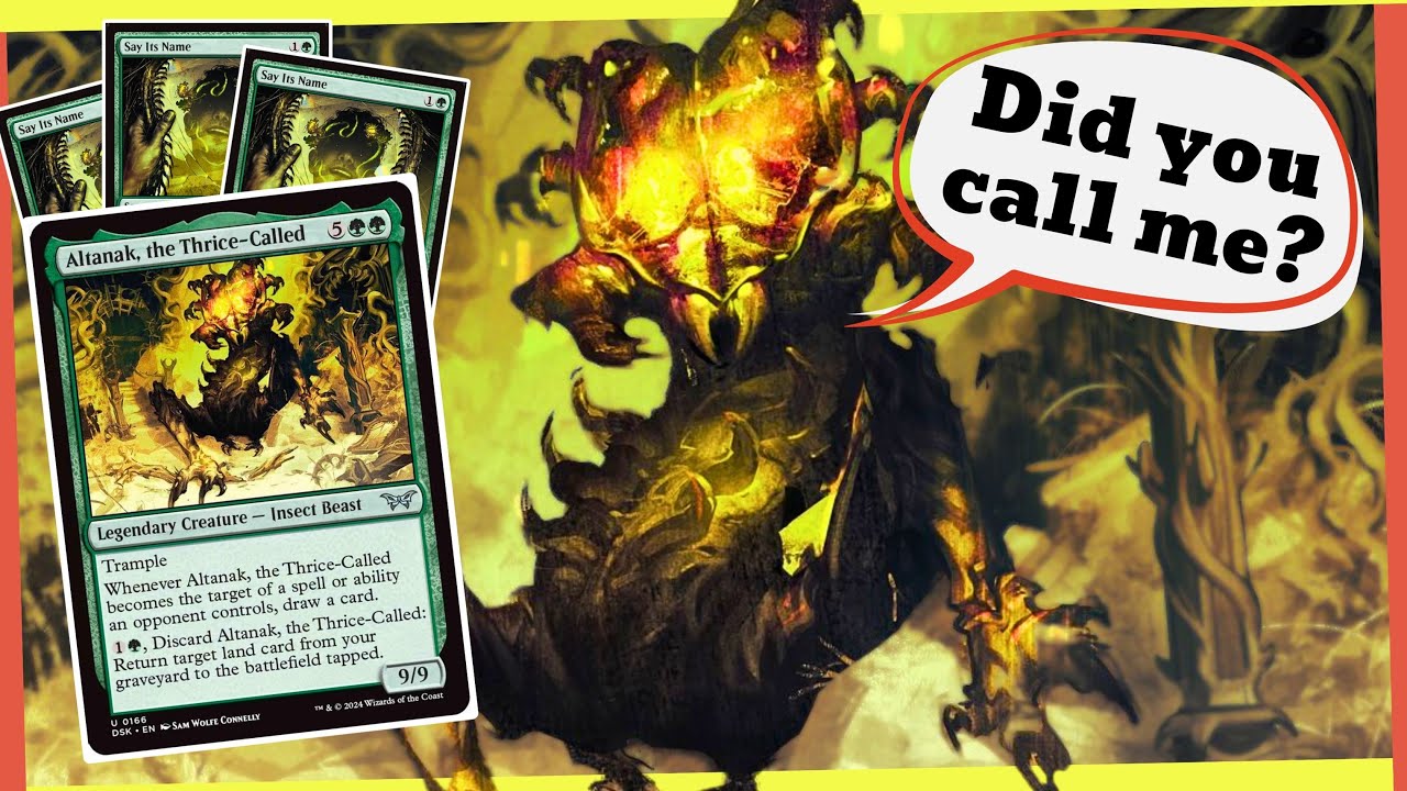 Altanak Modern Beetlejuice DREDGE Deck ft. Altanak - NEW from Duskmourn! - YouTube