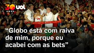Lula reacts to Flávio's lunch with Globo's top executives: 'They must be angry at me'