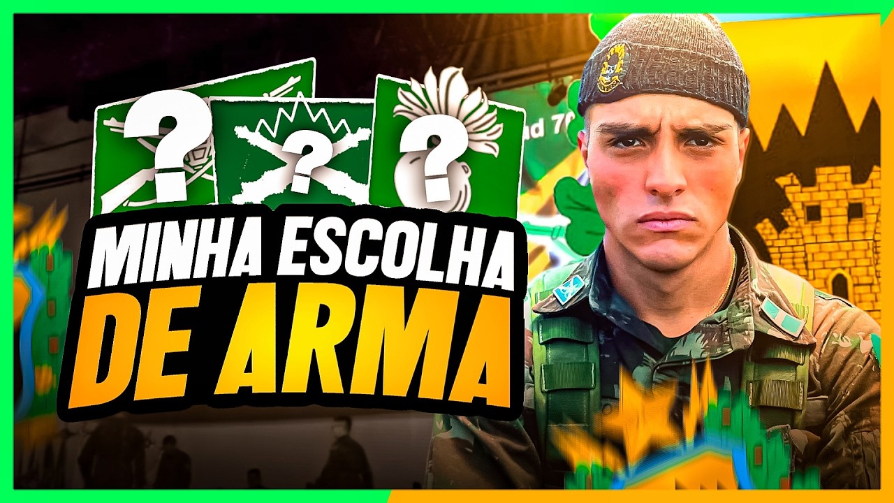 MINHA ESCOLHA de ARMA na AMAN! | Infantaria Academia Militar das Agulhas Negras | Nicolas Lazaroto