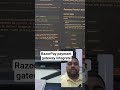 RazorPay payment gateway integrate in mins #cursorai #codeartisanlab #learn #webdevelopment #explore