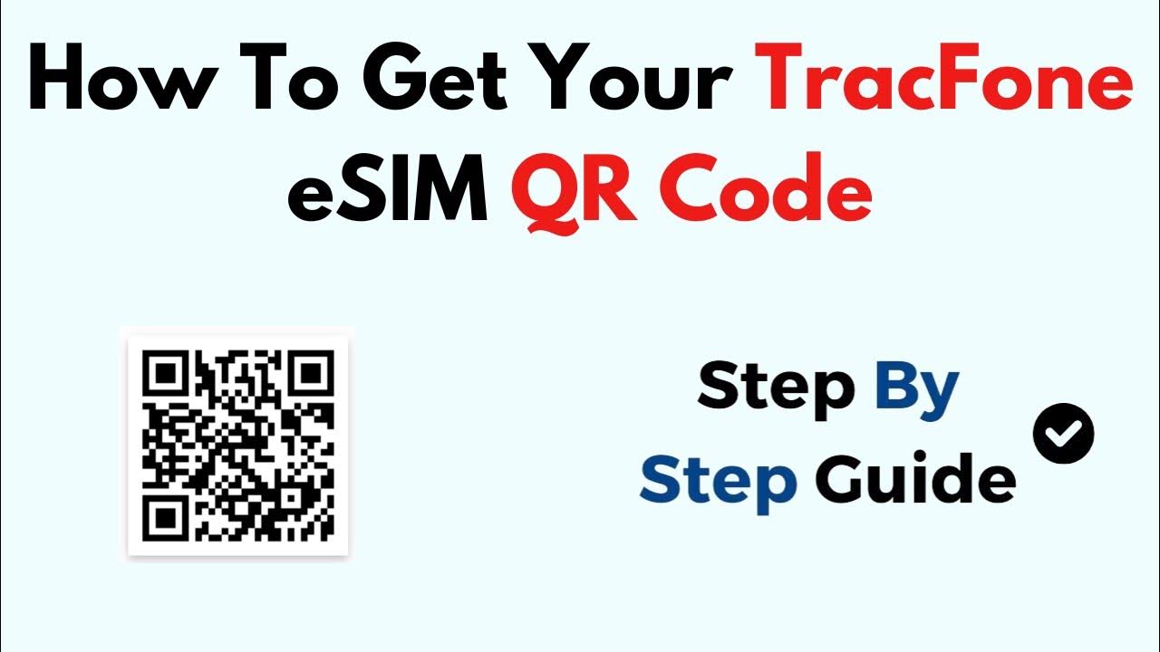 How to get your tracfone esim qr code youtube