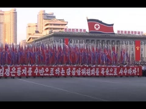 Protestos na Coreia do Norte contra ameaças dos EUA