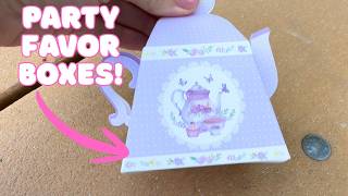 Adorable Party Favor Boxes! 24 Pack Elegant Floral Tea Party Favor Boxes screenshot 4
