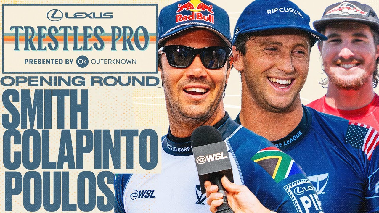 Jordy Smith, Crosby Colapinto, Alejo Muniz | Lexus Trestles Pro