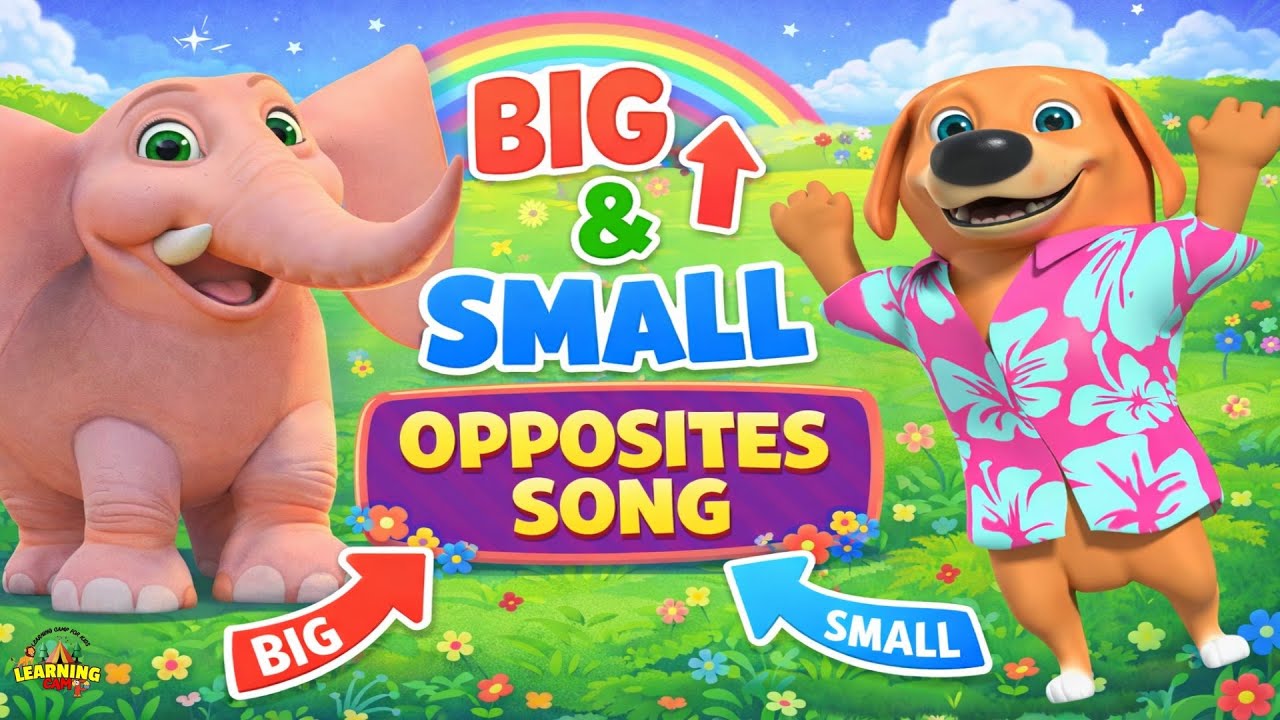 Opposites Song for Kids | Big Small Tall Short | Learning Rhymes