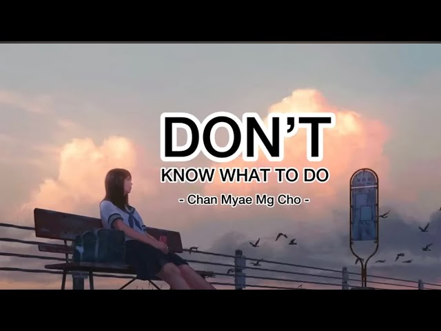 Don’t Know What To Do - Chan Myae Mg Cho ( Lyric Videos ) ချမ်းမြေ့မောင်ချို class=