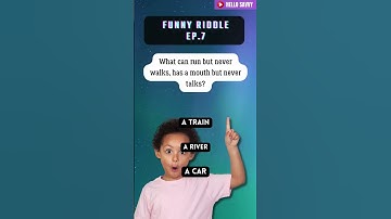 Funny Riddle EP.7 | What Can Run But Never Walks, Has a Mouth But Never Talks? #riddle #puzzle #quiz