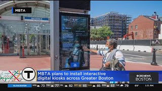 MBTA installing digital, interactive kiosks at bus stops across Boston