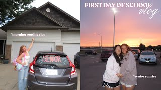 4 AM MORNING ROUTINE *first day of school edition* l senior sunrise, grwm, morning routine, & more!!