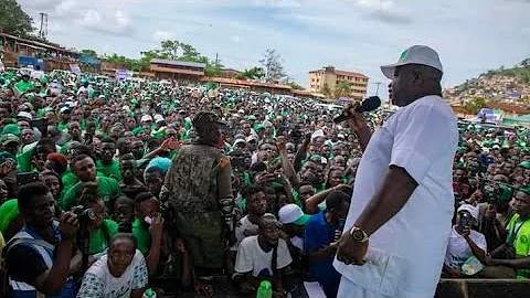 "I don't think I have a match," President  Bio tells SLPP supporters in Lumley Freetown Sierra Leone