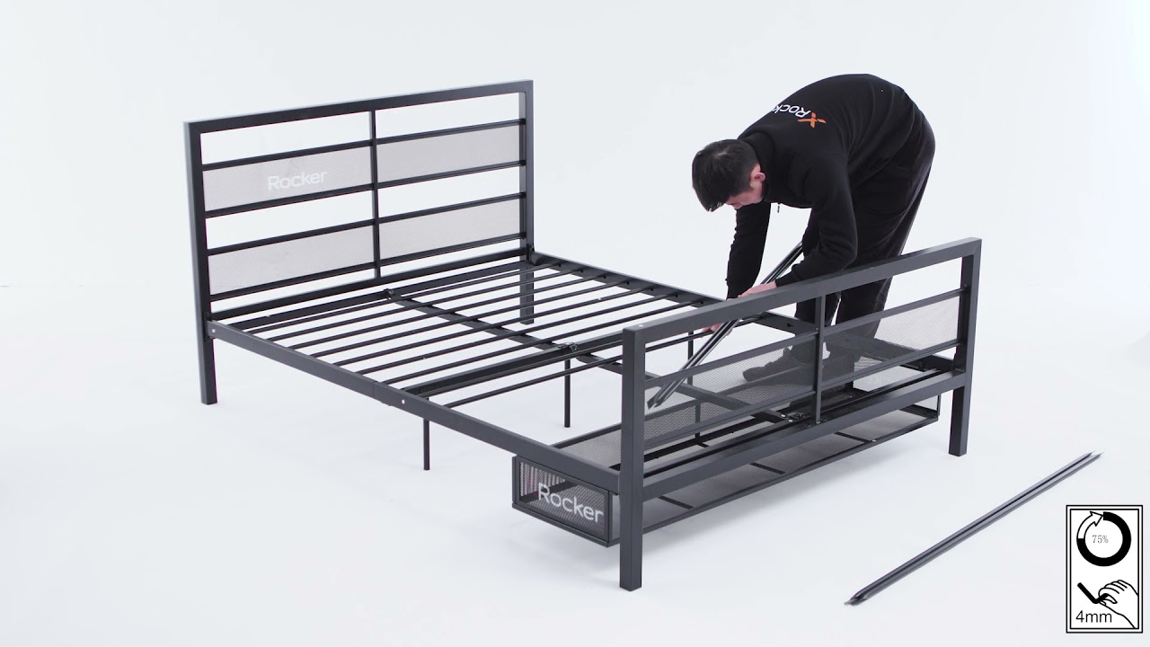 Full Size Basecamp Bed with TV Mount