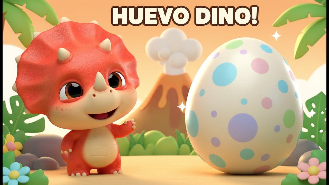 DONDE ESTA EL HUEVO DINO? Volcan Isla Juego de Buscar | Dino Amigos