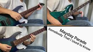 「Mayday Parade」”Somebody That I Used to Know” guitar and bass cover