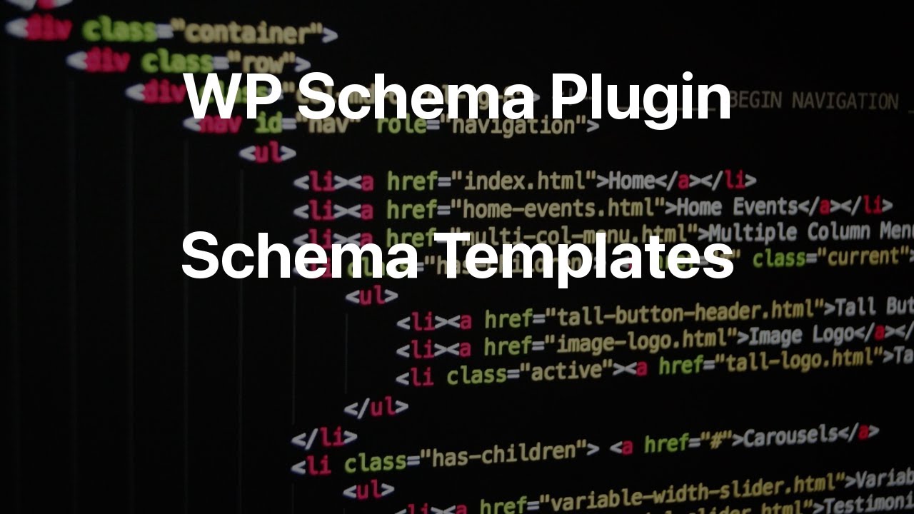7 WP Schema Plugin Training - Schema Templates - YouTube