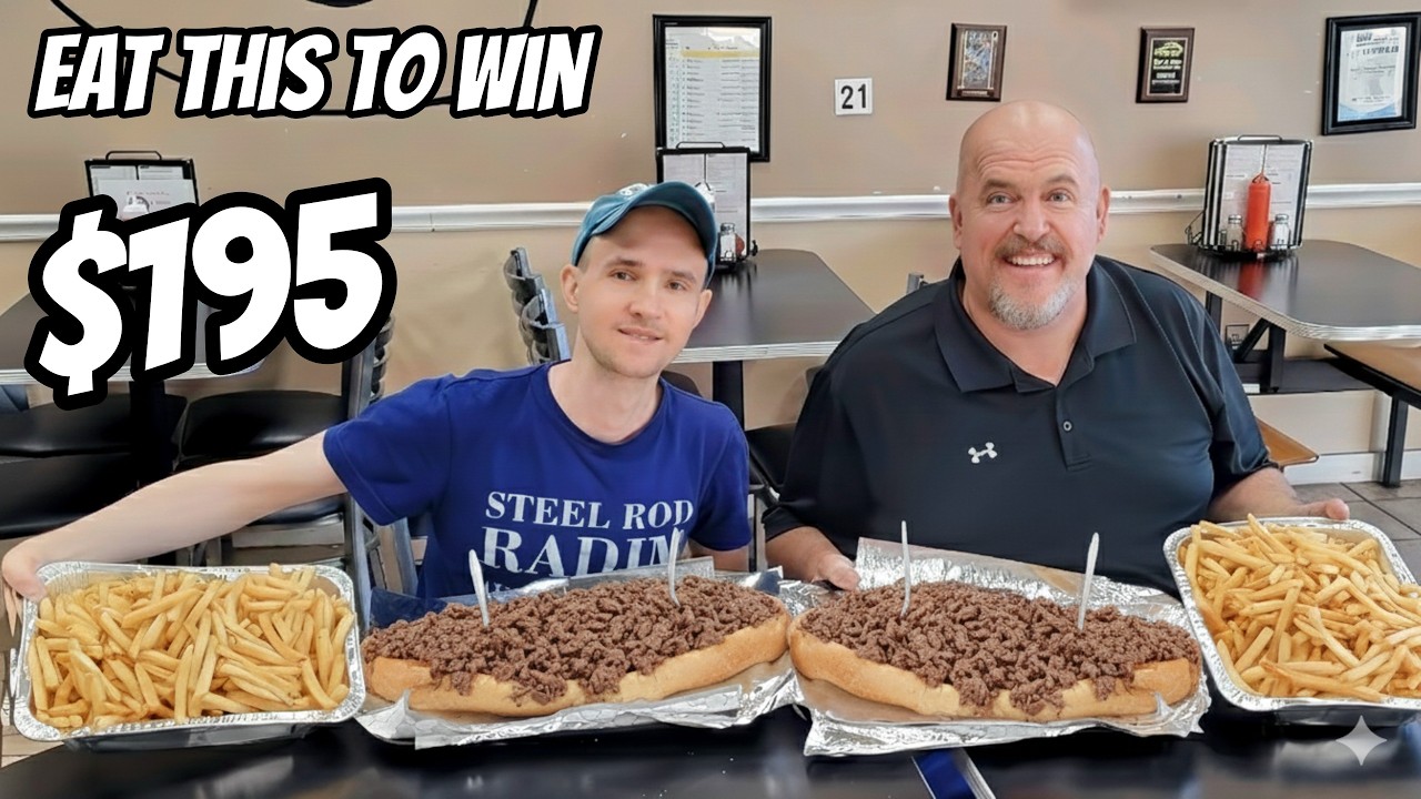 BOB TAKES ON THE IMPOSSIBLE $195 CHEESESTEAK w/@STEEL ROD Radim