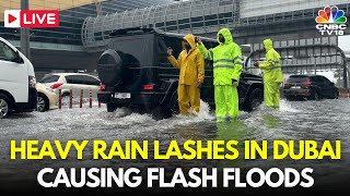 Dubai Rain News Live: Heavy Rain Hits UAE, Schools & Offices Shut Due To Waterlogged Roads | IN18L