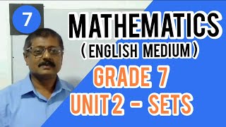 Gr 7 Mathematics English Medium Unit 2 - Sets