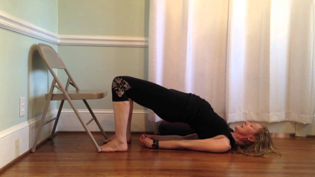 Chair shoulderstand with Anne YouTube