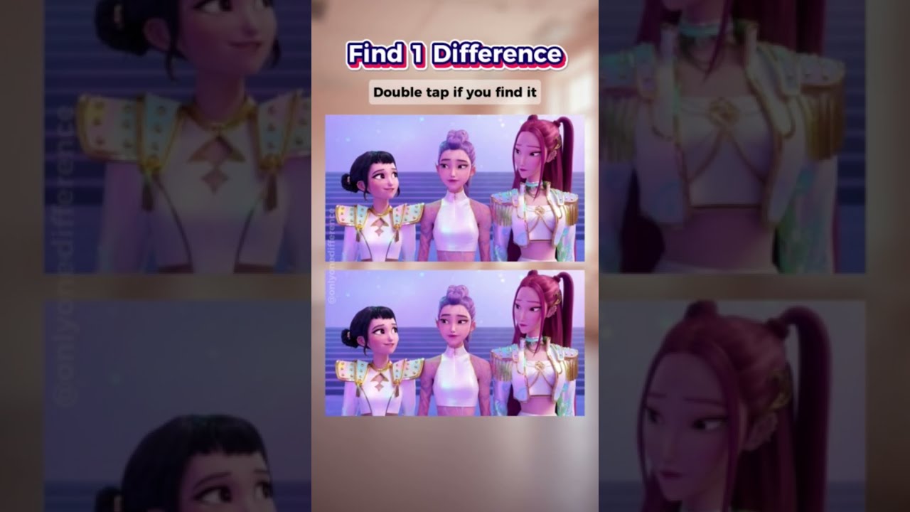 Only 1 Difference Can You Find It Kpop Demon Hunters Edition 14