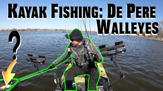 Walleye Fishing Fox River De Pere | TOUGH Conditions but Avoided the Skunk