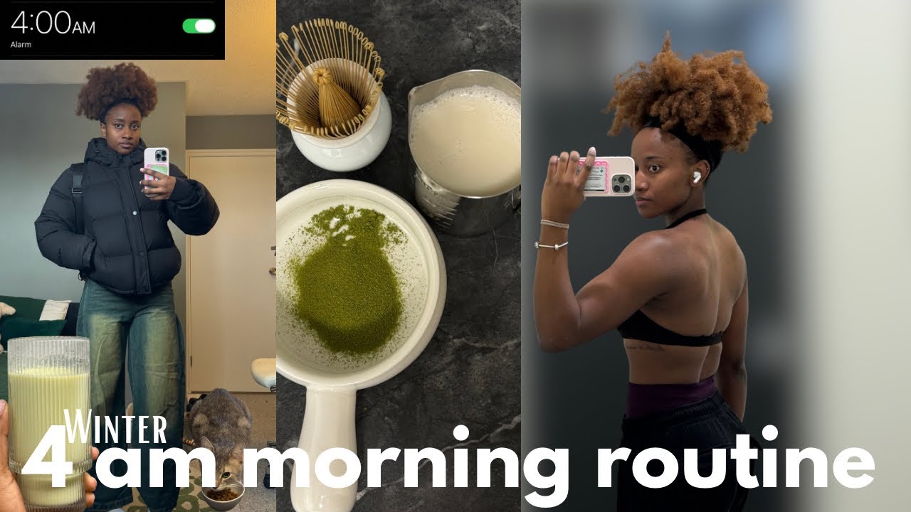 my 4AM morning routine , back workout routine, supplements and *realistic* morning in my life!