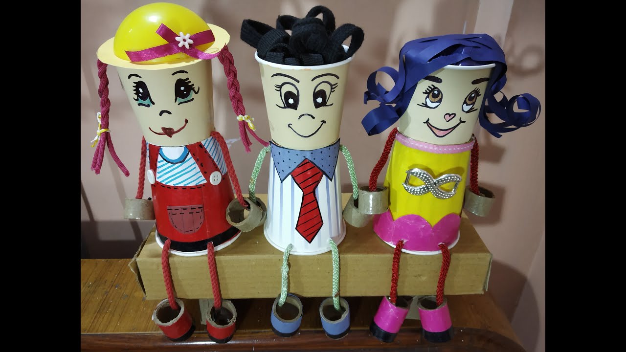Paper Cup Toys | creative paper cup crafts | kids crafts - YouTube