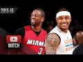 Dwyane Wade vs Carmelo Anthony Duel Highlights (2016.02.28) Knicks vs Heat - SICK!